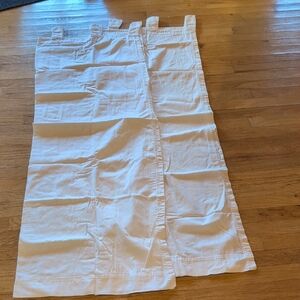 White Tab Top Curtains